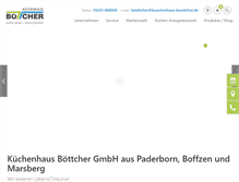 Tablet Screenshot of kuechenhaus-boettcher.de